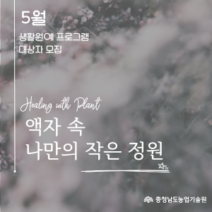 2025년 생활원예 프로그램(5월) 참여자 모집 공고 썸네일