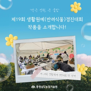 제19회 생활원예(반려식물) 경진대회 작품소개 썸네일