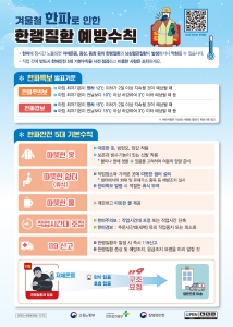 겨울철 한파 대비, 한랭질환 예방수칙 안내 썸네일